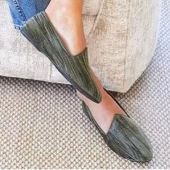 NWOB! Birdies Donqun Striped Crushed Velvet Driving Loafers/Flats